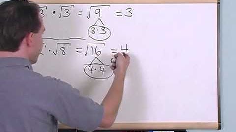 Lesson 11 - Multiplying And Dividing Radical Expressions (Algebra 2 Tutor)