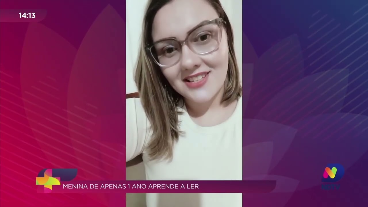 Menina de 1 ano surpreende família ao aprender a ler no Alto Vale