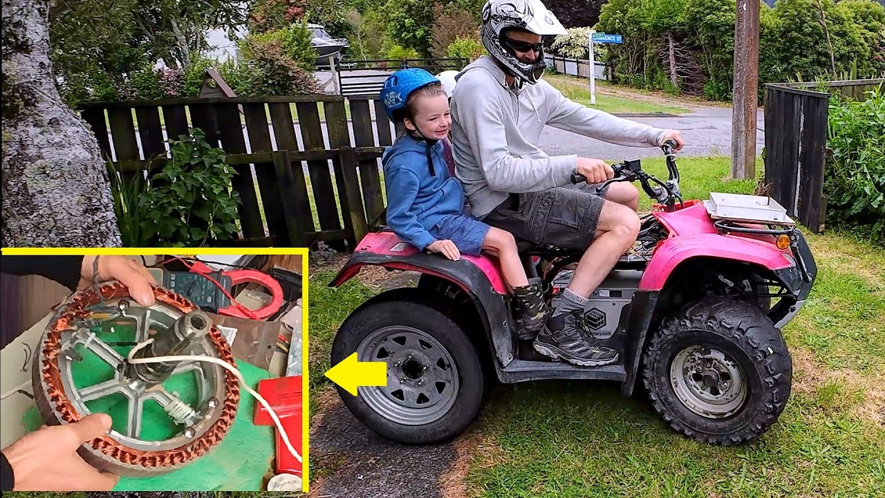 Electric ATV Conversion part 2 Fixing the faulty Hub Motor