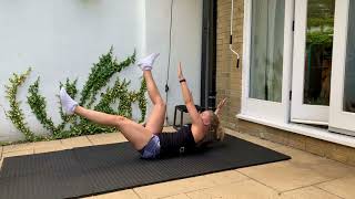 Diagonal toe touches