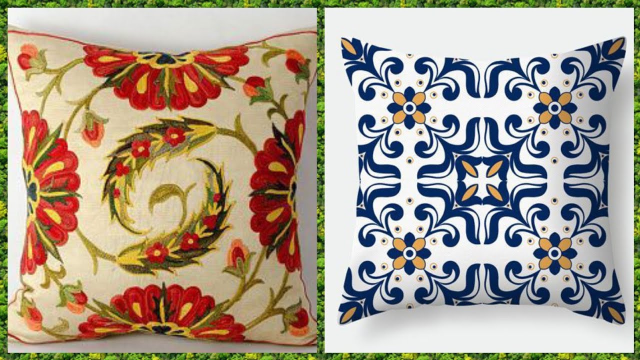 Top Stylish Hand Embroidery Cushion Covers Designs
