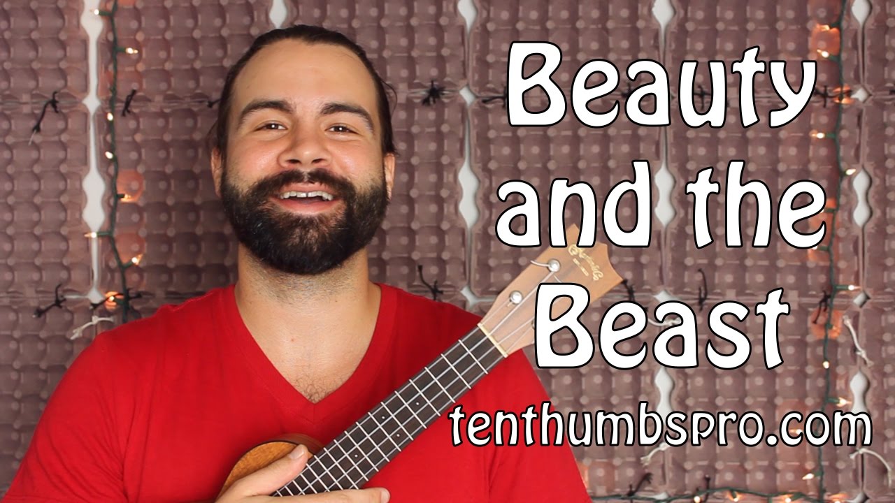 Beauty and the Beast - Disney Ukulele Tutorial - YouTube