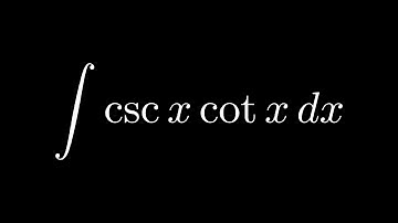 Solving Integral:  ∫ cosec x cot x dx