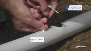 How to repair a hole in a FlexNet™ Pipe | Netafim
