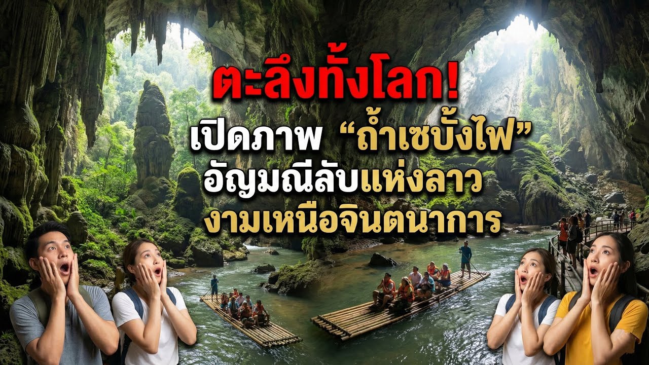 🔥 ตะลึงทั้งโลก! เปิดภาพ “ถ้ำเซบั้งไฟ” อัญมณีลับแห่งลาว งามเหนือจินตนาการ