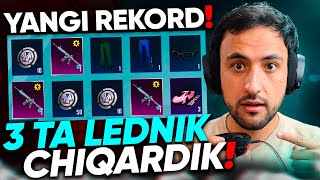 BURNIMDA OCHTIM 3 TA LEDNIK TUSHIRDIM! DUNYO REKORDINI BUZDIK! PUBG Mobile