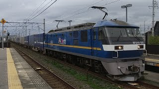62ﾚ EF210-325号機牽引貨物列車(上り)相見駅通過 ※これを最後に今日は終了しました···