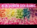 Dyepot Weekly #308 - Dyeing a Neon Rainbow Speckled Sock Blank!