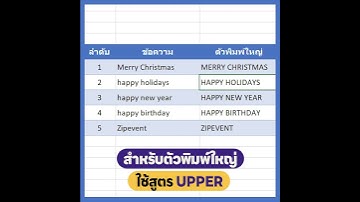 เทคนิคง่ายๆ กับวิธีแปลงข้อความเป็นตัวพิมพ์ใหญ่/เล็ก เพียงใช้สูตร UPPER/LOWER ใน Excel