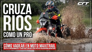 CÓMO CRUZAR RIO PROFUNDO EN MOTO  Cómo vadear en moto  #capitalrider #ktm #offroad #motociclismo