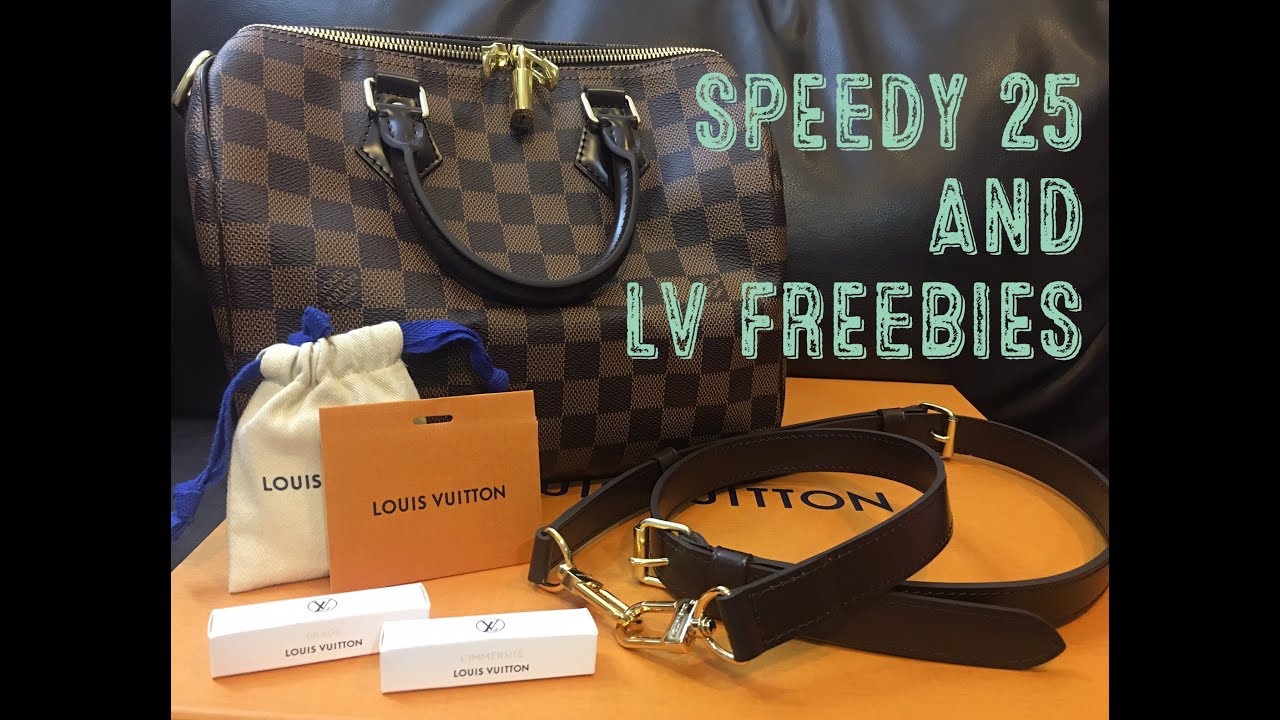 Louis Vuitton Speedy 25 Bandoulière with Freebies: Online Ordering and Unboxing - YouTube