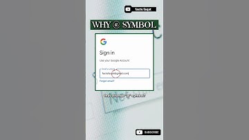 Why every email has @ symbol? #shorts