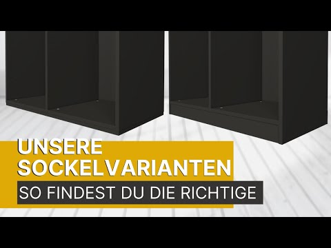 Sockelplatte oder Schranksockel?