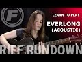 Learn to play Everlong Acoustic - Foo Fighters