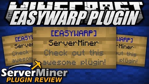 How to create teleport signs in Minecraft with EASYWARP Plugin