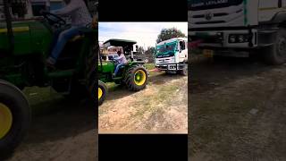 thar song John Deere tractor and Farmtrec tractor full power truck tochan new short video#youtube screenshot 3