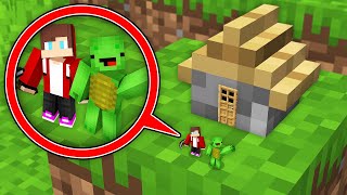 Mikey \& JJ Found this TINY SECRET HOUSE - Minecraft Survival Maizen Challenge