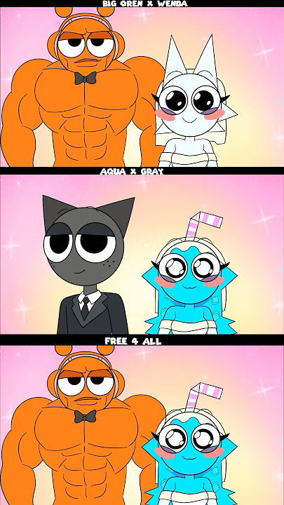 #sprunki #animation #wenda #wedding #gray #aqua #oren