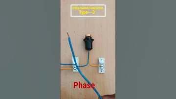 2 way switch connection ⚡|TYPE -3| two way switch wiring #shorts #electric