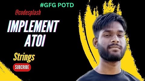 Implement ATOI String to Integer Conversion in C++  || STL in C++ || #Geeksforgeeks #leetcode #potd