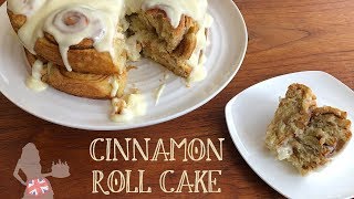How To Make A CINNAMON ROLL CAKE