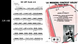 No Left Flam 68 By John Pratt - Rudimental Play Along With Rick Series