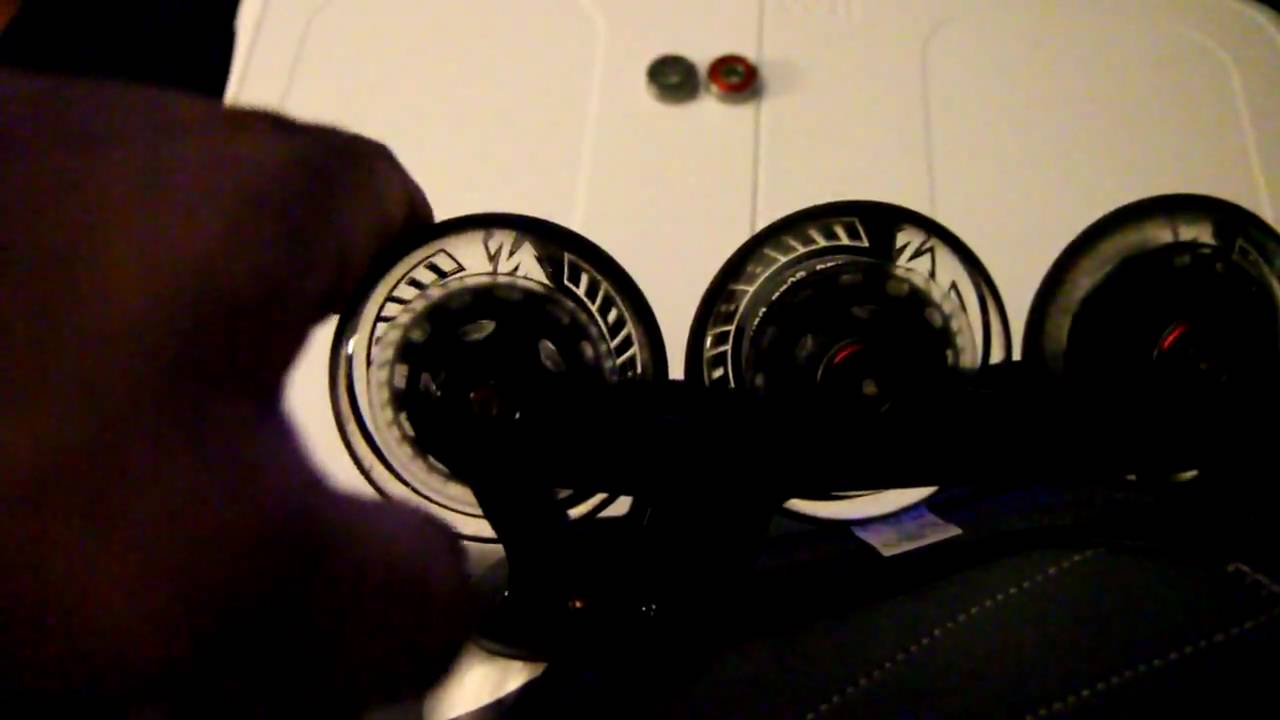 Bones Swiss Ceramic vs. Mission ABEC 5 bearings short spin test YouTube