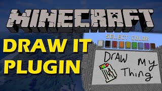 Draw my thing minigame in Minecraft with DrawIt Plugin screenshot 5