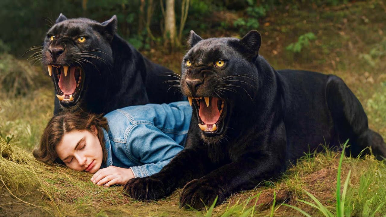 Menina protege a ÚLTIMA ONÇA NEGRA e os animais NÃO PERMITEM que NINGUÉM MAIS se aproxime dela