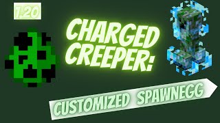 Minecraft Charged Creeper Spawn Egg 1.21 Java Minecraft