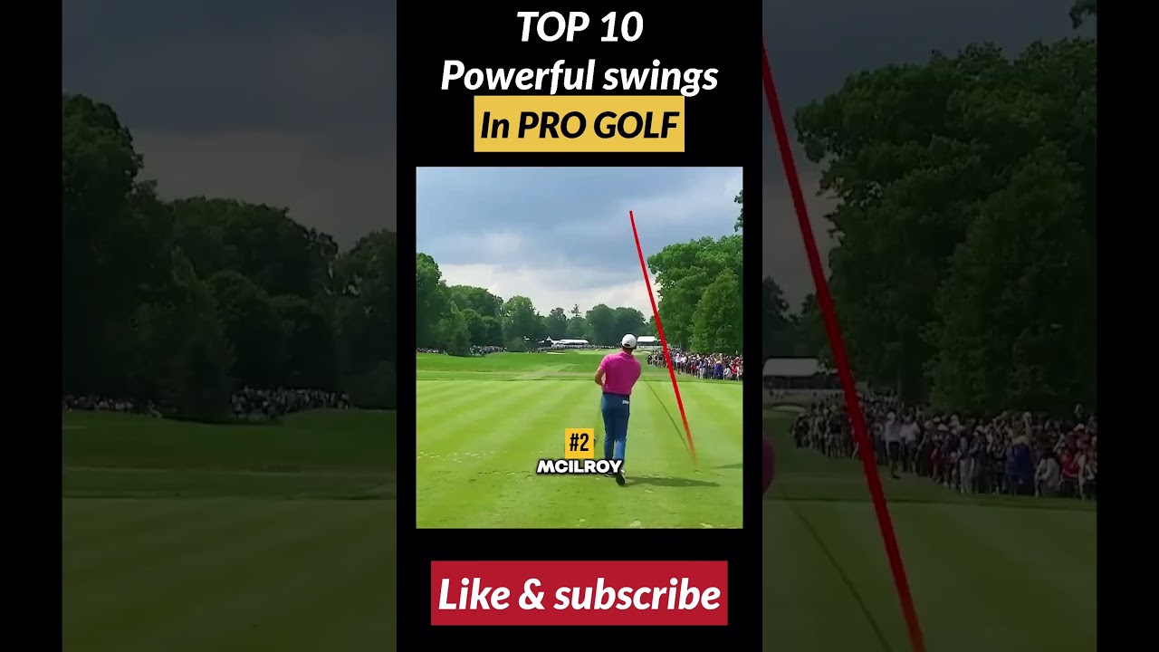 Top 10 Most Powerful Swings in Golf | Part 2
