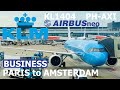 KLM 1404 PH-AXI Airbus A321neo from  Paris to  Amsterdam #airbus321neo #klm #businessclass