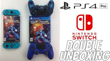 NINTENDO SWITCH AND PS4 MEGAMAN X LEGACY COLLECTION DOUBLE UNBOXING