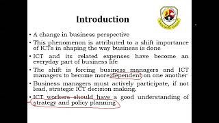 ICT Strategy MSc ICT 21st Oct 2022 screenshot 4