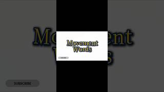100 Action Words - Movement