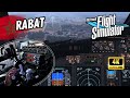 MSFS [4K] AWESOME Approach RABAT | BeyondATC + INSANE  REALISM | PMDG BOEING 737-800