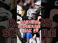Raiders Schedule Leak 🚨#shorts #raiders #nfl