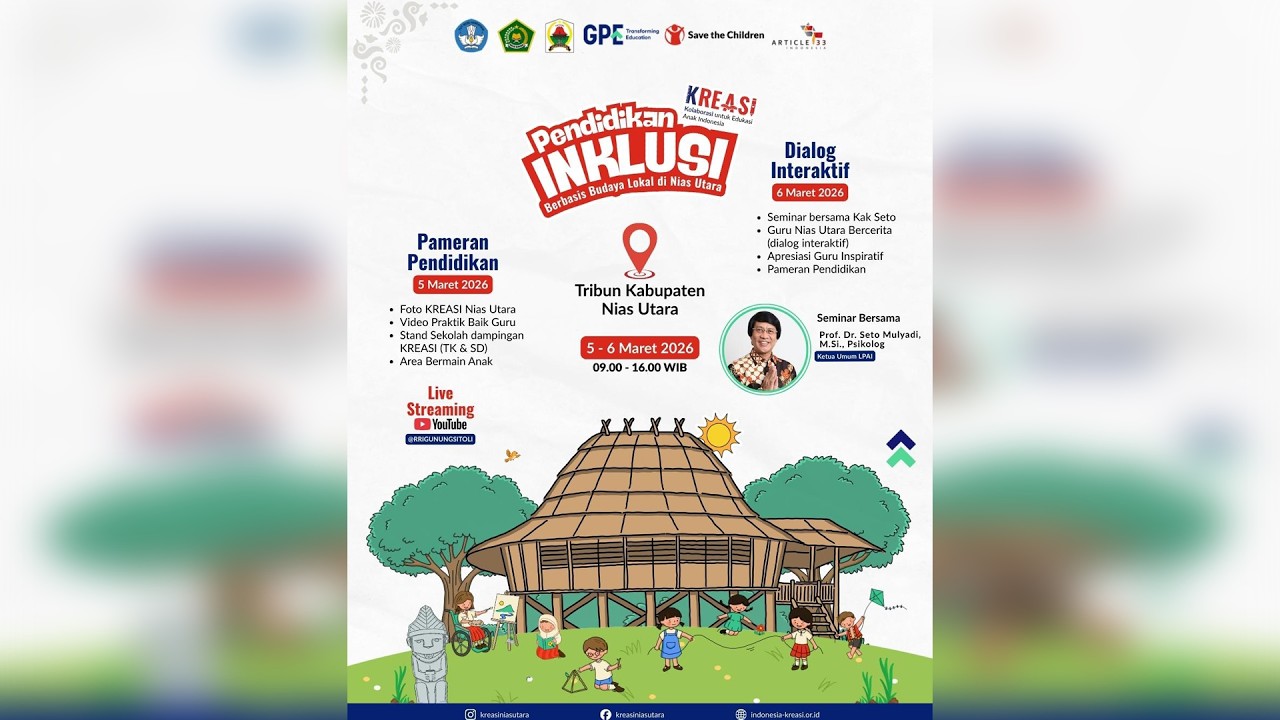 Live Dari Tribun Nias Utara | Festival Pendidikan Inklusi Berbasis Budaya Lokal Nias Utara Hari Ke-2