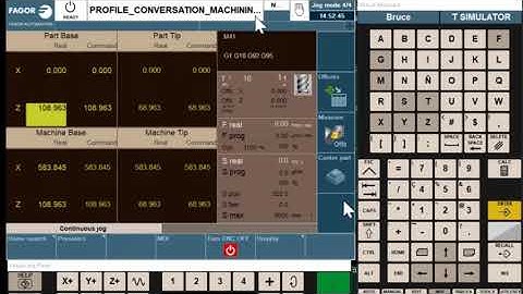 FAGOR 8058 8060 8065 "Workpiece zero offsets"