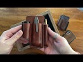 Classic Mini Trio + Clip - Tale of Knives EDC Leather Gear