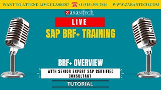 LIVE | BRF+ Overview | SAP BRF+ Training | ZaranTech