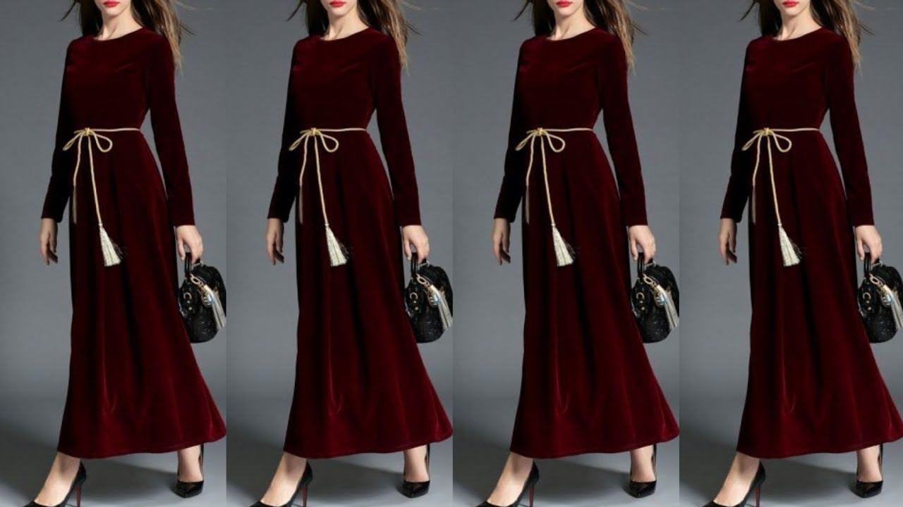 Latest Velvet Dresses Design 2021 
