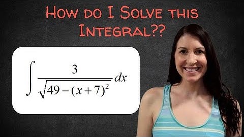 How do I solve this integral??