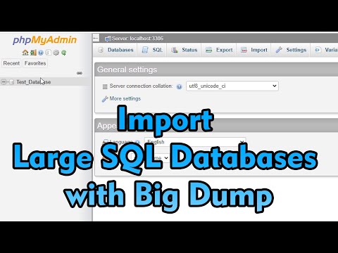 How to Import Large SQL file Database to Live Website phpMyAdmin using BigDump