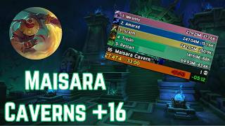 Maisara Caverns +16 PUG Run  | Shado-Pan Brewmaster Monk TANK POV | Midnight Season 1 Mythic+
