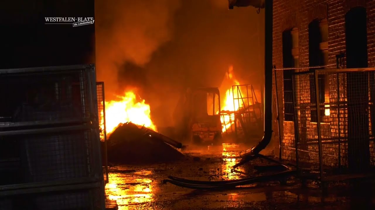 Alte Papiermühle in Steinheim nach Großbrand komplett zerstört