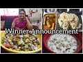 Winner Announcement |Cabbage stir fry |thirachai thayir pachadi| Verkadalai salad - Anitha&#39;s kitchen
