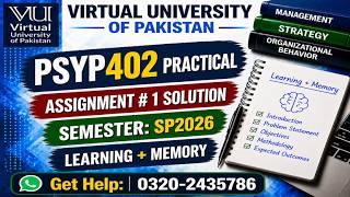 PSYP402 Practical Assignment 1 Solution 2026 psy402 practical solution #psyp402 #practical