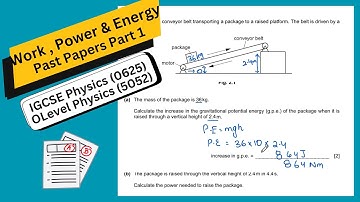 IGCSE Physics (0625) Energy ,Work and Power.