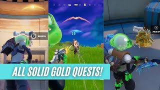 Complete ALL SOLID GOLD Quests - Fortnite - Chapter 3 - Season 1